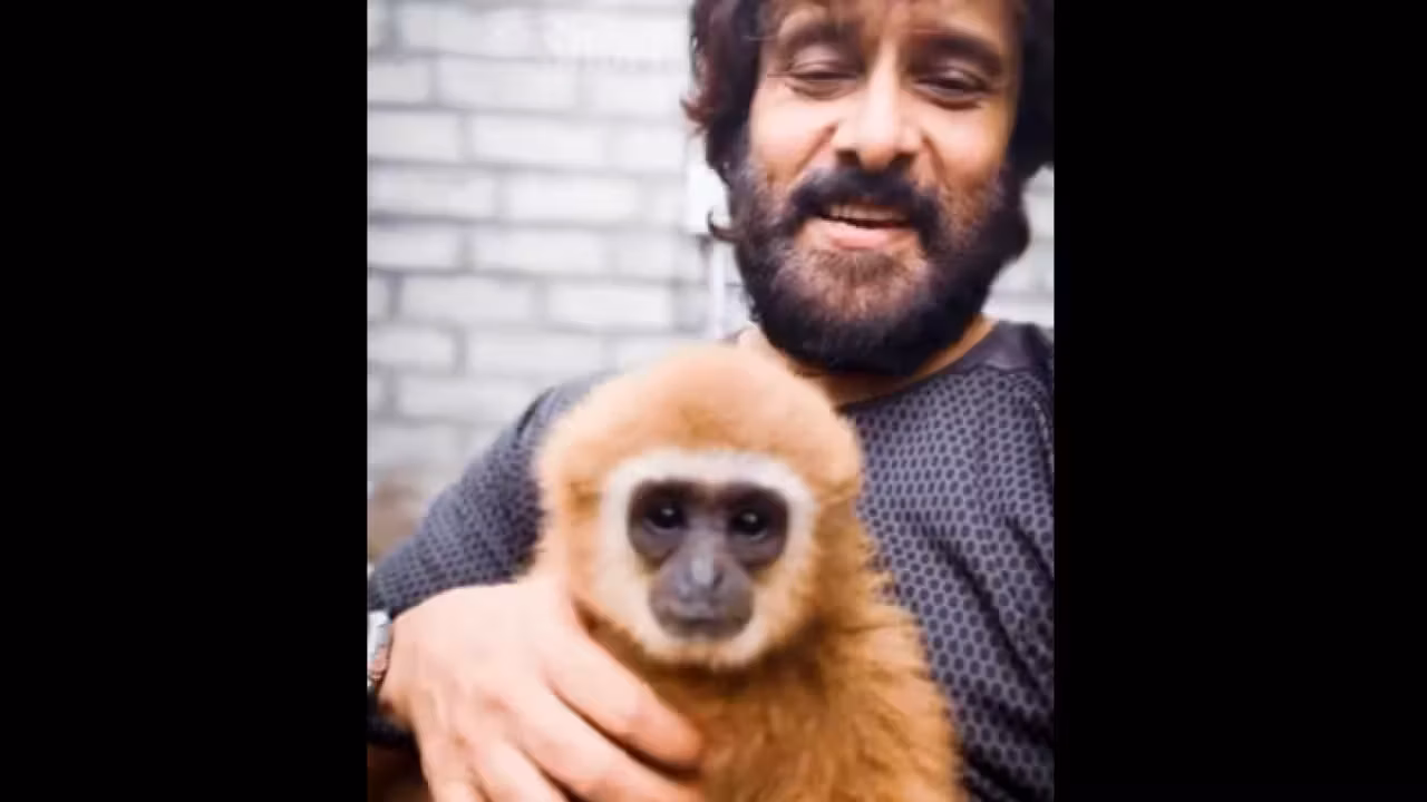 Indian actor Vikram faces backlash after posting video with endangered lar gibbon; officials to verify source