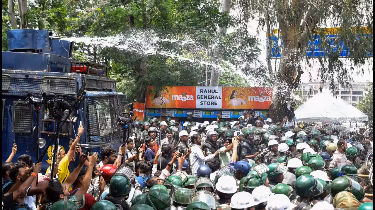 Ranchi protest over alleged recruitment exam irregularities turns violent as police use tear gas and lathis